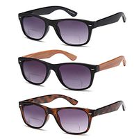 Gamma Ray Bifocal Sunglasses - 3 Pairs Sun Reader Sunglasses 2.00 Reader for Sun
