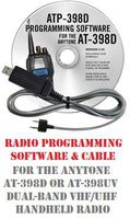 Anytone AT-398D or AT-398UV Dual-Band Two-Way Radio Programming Software & Cable Kit