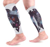 AHOMY Calf Compression Sleeves Pegasus On Heart Leg Compression Socks for Runners, Calf Guard Great for Running, Cycling