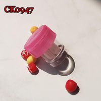 Jelly-Color Manual Contact Lens Cleaner, Cute Lenses Washing Machine Cup Style Small Travel Kits CK0947 (Pink)