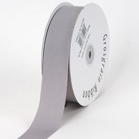 BBCrafts Silver Grosgrain Ribbon Solid Color 3/8 inch 50 Yards