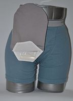 C & S Ostomy Pouch Covers Cx582831 Daily Wear Pouch Cover, Open End, Fits Flange Opening Of 3/4" To 2-1/4", Overall Length 10", Grey,C & S Ostomy Pouch Covers - Each 1