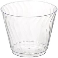 Chinet 100 CT 9 OZ Cut Crystal Plastic Cold Cups