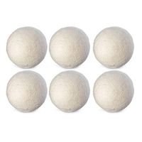 Rodalind 6PCS/Set Natural Reusable Laundry Clean Ball Practical Home Wool Dryer Balls Laundry Softener Alternative Accessories