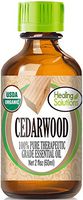 Organic Cedarwood Essential Oil (100% Pure - USDA Certified Organic) Best Therapeutic Grade Essential Oil - 60ml