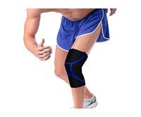 PU Health Sporting Good Double Stitched Knee Support Brace with Zipper, 1 Pound