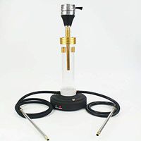 XZYP Arabian Modern Hookah with LED Lights, Laser Hookah Arab Hookah Set Hookah Shisha Aluminum + Acrylic Arabian Hookah Suit