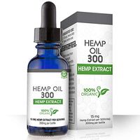 Hemp Oil for Pain, Anxiety & Stress Relief - 300mg - 100% Organic Hemp Extract Drops - Natural Anti-Inflammatory, Joint Support Helps with Better Sleep & Mood - Grown and Made in USA - with MCT Oil