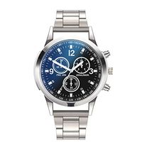 Fxbar,Luxury Watches Quartz Watch Stainless Steel Business Wristwatch Charm Men Watch(A)