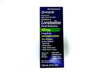 Major Chilrden Allergy 24 Hour Relief Loratadine Grape Flavor 4 Oz Per Bottle (4 Bottles)