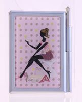 Maranda Elegance Shoe Shopping Handbag Notepad & Pen Set with Swarovski Crystal NP3