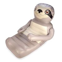 SwimWays Huggables Sloth Oversized Float - Inflatable Lounge with Cupholder for Pool or Lake