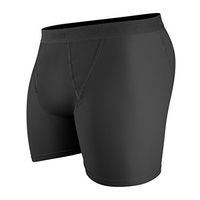 3KB Men's Performance Boxer Briefs Commando Style, Black, Size: Large - 3 Pk