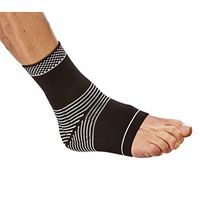 Cho-Pat Dynamic Ankle Compression Sleeve - Easy to Wear Branded Ankle Gel Support Sleeve for Improved Circulation, Ankle Tendonitis and Arthritis (Medium, 8.25"-9")