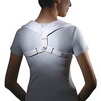 LP Orthopedic Back Posture Aid Brace (Unisex; White), X-Large
