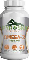 Fish Oil by Pyrasky Nutrition || 60 Powerful Capsules || Packed with Premium Omega-3s, DHA, EPA || Promotes Heart Health and Supports Cell Growth