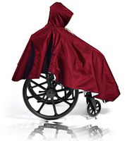 Comfort Finds Wheelchair Poncho Comfort Bundle – Summer & Winter Poncho – Adult Elderly Seniors Wheelchair Poncho (Burgundy)