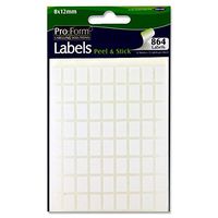 Premier Stationery Pro:Form 8 x 12 mm White Label