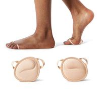 Sheec SockShion - Premium Washable Ergonomic Ball of Foot Cushions - 3 SIZES - ALL DAY PAIN RELIEF SHOE INSERT ALTERNATIVE - Medium Cream 2 Pairs