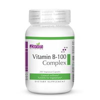 Zenith Nutrition Vitamin B-100 Complex | Healthy Cholesterol Levels | Vegetarian Dietary Supplements, 200 Capsules