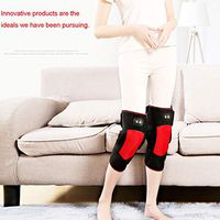 ZFAZF Rechargeable Heating Knee Pad Heated and Vibration Massager Brace Wrap Hot Compress for Relieve Arthritis Knee Pain 1 Pair