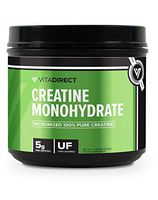 VitaDirect Bulk Creatine Monohydrate 500g [Micronized for Absorption, 5g per Serving, 100 Servings!]