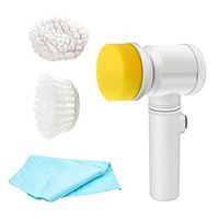 Electric Bathroom Bathtub Brush Nylon - Power Scrubber Cleaning Brush for Kitchen Shower Bathtub Bidet Sofa Carpets, Extra a Towel & 3 Detachable Brush Heads