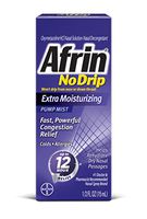 Afrin No Drip 12 Hour Pump Mist, Extra Moisturizing.5-Ounce Pumps (Pack of 1)