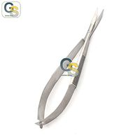 G.S CASTROVIEJO IRIS Scissors 3.75" Curved Sharp Points | G.S Best Quality
