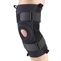 OTC Knee Stabilizer, Hinged Bars, Neoprene, Black, 3X-Large