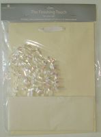 American Greeting Finishing Touch Wedding Beige Gift Bag