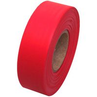 Flagging Tape 1-3/16" Non-Adhesive Plastic Ribbon, Red