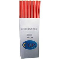 Cellophane Wrap -Red-30"x5' w/1"core, Case Pack of 72