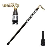 Naaze Wood Arts Replica of Bat Masterson Brass Knob Handle Walking Cane New Walking Stick, Affordable Gift Decorative Walking Cane Fashion Statement for Men/Women/Seniors/Grandparents