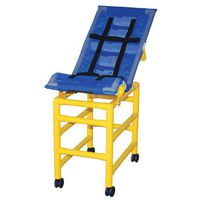 MJM International Y191-LC-B Yellow Large Bath Chair, Royal Blue/Forest Green/Mauve