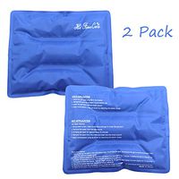 Pain Relief Flexible Ice Pack for Injuries Hot & Cold Therapy Reusable Gel Pack/Heat Wrap - Great for Back, Waist, Shoulder, Neck, Ankle, Knee and Hip (8.5" X 7.3") (2 Pack)