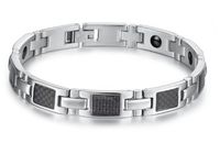 Aegean Jewelry Titanium Men's Fashion Magnetic Bracelet, Anti-fatigue and Pain-relief, with a Gift Box and a FREE Small Gift