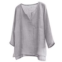 Litetao 5XL Gray 929434 (Men's Casual Slim Fit Single Button Short Sleeve Crew Plain Athletic Casual Street Basic Tee Shirt Tops)