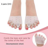 Toe Separator Gel Toe Straightener Hammer Toe Gel Pads Corrector & Straightener for Curled, Curved, Claw & Mallet Toe Relief
