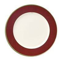 Entertaining with Caspari Moire Salad/Dessert Plates (8 Pack), Red