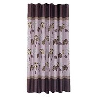 scamper Curtain Tulle Window Treatment Lotus Leaf Blackout Room Curtains for Bedroom/Living 1 Panel Fabric 200cm x 100cm