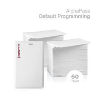 AlphaPass Clamshell Proximity Card for Access Control. Replaces HID 1326 ProxCard II. Standard 26 bit H10301 Format. (50 Pack)