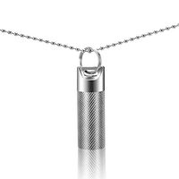 PPFISH Mini Titanium Pill Fob, Charm Pendant Pill Reminder, Keychain Pill Case, Waterproof Pill Container, Emergency Aspirin & Nitroglycerin Pill Holder for Men and Women (10mm)
