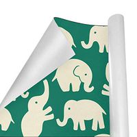 Gift Wrapping Paper Roll Cartoon Elephant for Birthday,Holiday,Wedding,Baby Shower Gift Wrap - 3Rolls - 58inch x 23inchPerRoll