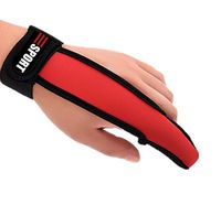 Leoie Outdoor Sunscreen Fishing Single-Finger Glove Anti-Slip Finger Guard Mitten 1PC Red Full Single Finger Free Size
