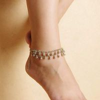 Affordable Anklet Sexy Bead Tassels 2 Layers Anklet Beach Sandal Dance Yoga Ankle Chain Foot Bracelet