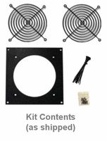 Coolerguys Bare Fan Bracket Kit for Single Hole 92mm (Bare Kit) Multimedia Cabinet Cooling/Home Theaters