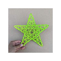 1Pcs Star Shape Rattan Vase Filler Rattan Twig Star Christmas Tree Ornament Wedding Birthday Party Decoration Decorative Crafts,Light Green,30cm 11.8Inch