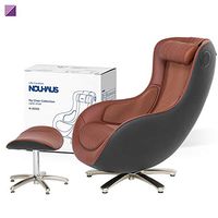 NOUHAUS Massage Chair with Ottoman – Decor Enhancing Massage Chairs with Shiatsu Massager and Tapping for Neck, Shoulder, Lower Back and Buttocks - Full Body Massagers (Brown)