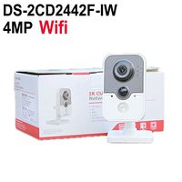 Hikvision DS-2CD2442FWD-IW 4MP 2.8mm Wide IP PoE Indoor Wireless WiFi Cube Camera English Version with POWER 12V adapter
